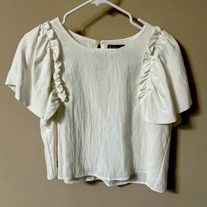 Very j white crop top